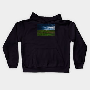 Storm rolling over the Prairies. Kids Hoodie